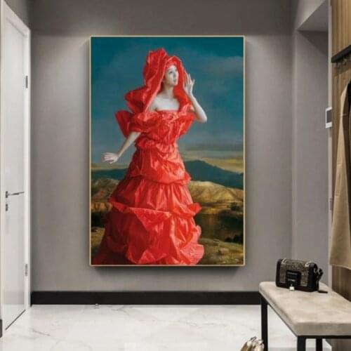 Hand Painted Fantastic Figure Paintings Zeng Chuanxing On Canvas Modern Girl Oil Painting Good For Home Garden Decoration