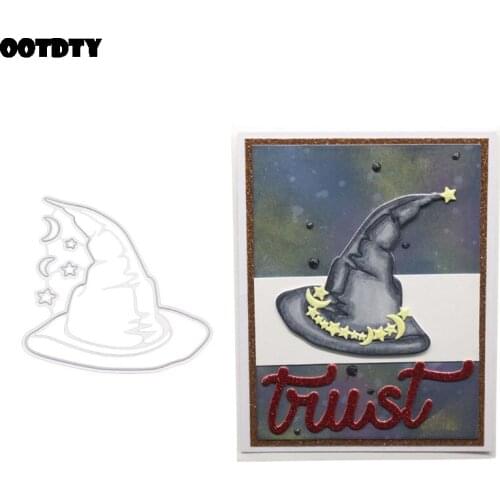 Halloween Hat Metal Cutting Dies Stencil DIY Scrapbooking Album Stamp Paper Card Embossing Crafts Decor
