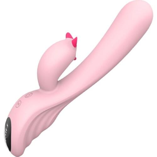 Sobbie Sex Toys Adult Medical Silicone Super Strong Vibration G-Spot Clitoral Stimulation 9 Frequencies Pink Arbitrary Bending