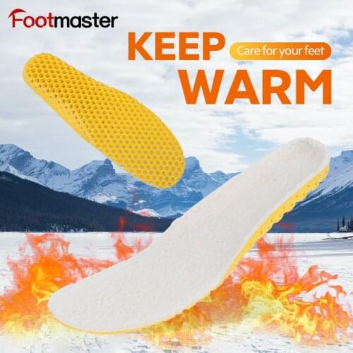 FootMaster Sheepskin Sport Insoles for Women & Men Premium Thick Wool Fur Fleece Honeycomb breathable wool felt insole