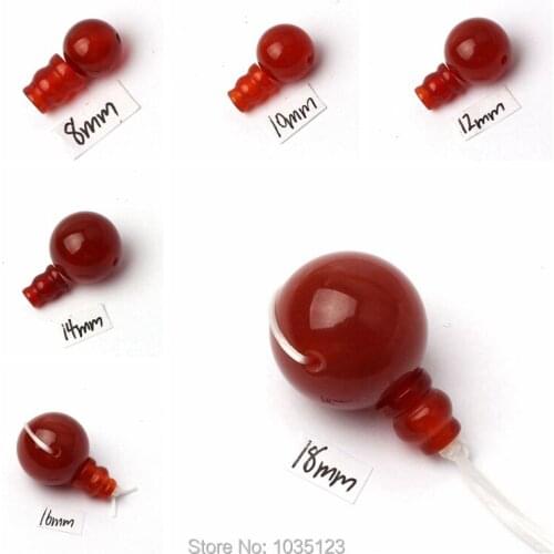 High Quality 8-20mm Natural Vogue Round Shape Red Agates Onyx Tibet Guru DIY Creative Jewellery Making Loose Beads 1 Set wj287