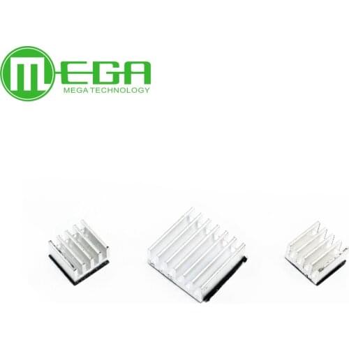 90pcs/lot=30set Raspberry PI Pure Aluminum Heat Sink Set Kit heat sink 14*14mm (30pcs)+ 8*8mm (60pcs)