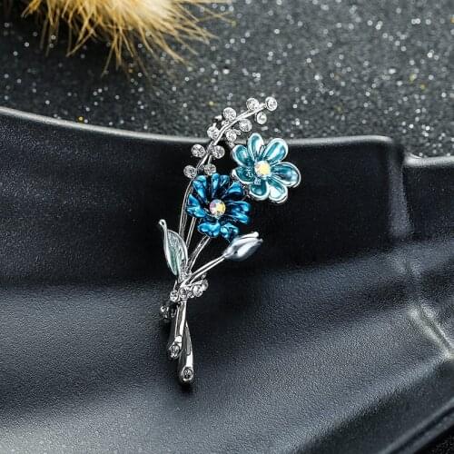 Ajojewel Flower Brooches For Clothes