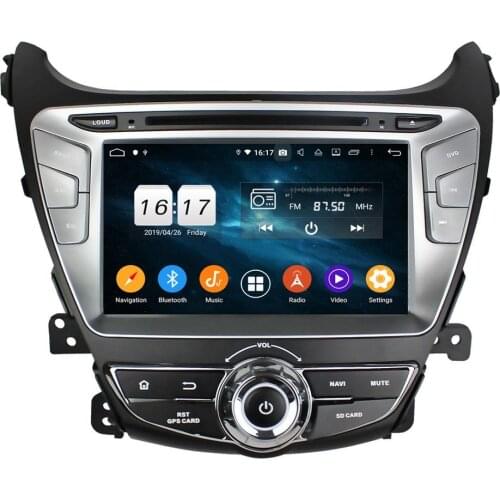 DSP IPS PX6 Android 10 Car DVD GPS for Hyundai Elantra 2014 2015 Stereo Radio Bluetooth 5.0 WIFI Easy Connect