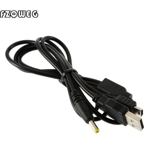 FZQWEG 10 PCS 1.2M Newest Charger Power 2 in 1 USB Data Charge Cable Cord for Sony PSP 2000 3000 Game Console