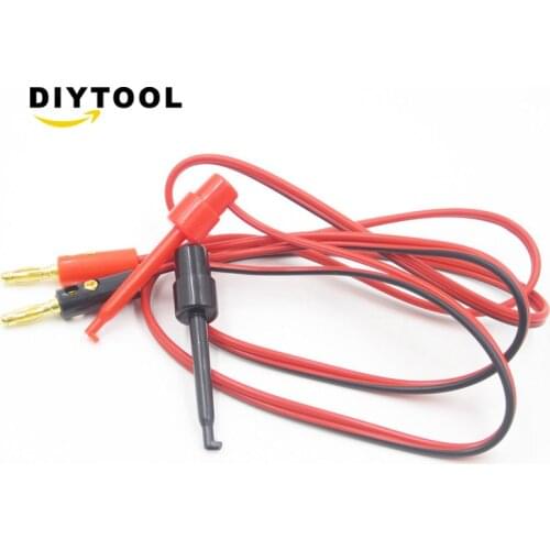 Digital Multimeter Test Leads Small Test Hook Clip to Banana Plug multimeter wire probe