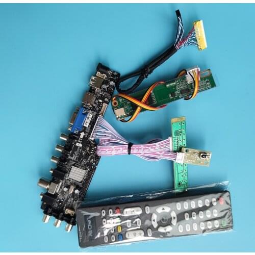 Kit For B150XG02 1024x768 Display panel controller board remote HDMI-compatible LED USB VGA AV TV driver digital DVB-T DVB-T2