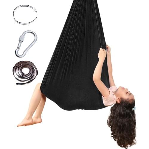 Snuggle Swing for Kid with Special Needs Adjustable Elastic Cuddle up Hammock Chairtoy for Indoor Yoga Hardware Included CLH@8