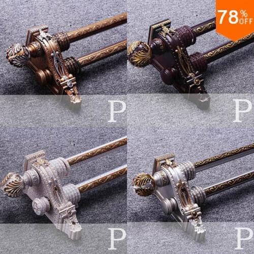 New Luxury curtains rod brackets support rideaux plexiglass Curtains holder Stick Art Hand carving curtain rods curtain bracket