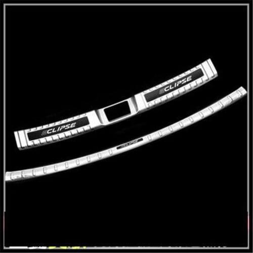 Stainless steel Car Rear Bumper Protector Sill Trunk Tread Plate Trim Car styling for 2018-2020 Mitsubishi Eclipse Cross