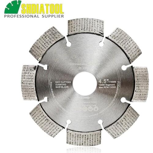 SHDIATOOL 1pc Dia 4.5/5/7/9" Laser Welded Professional Diamond Blades Cutting Disc Arrayed Diamond Wheel Disc Bore 22.23MM