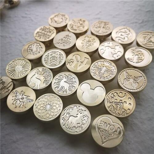 1pc Tree LOVE FLOWER CROWN ROSE BEE BUTTERFLY BOW LEAF Wax Seal Stamp Retro Antique Sealing Wax Scrapbooking Wedding Stamps HEAD