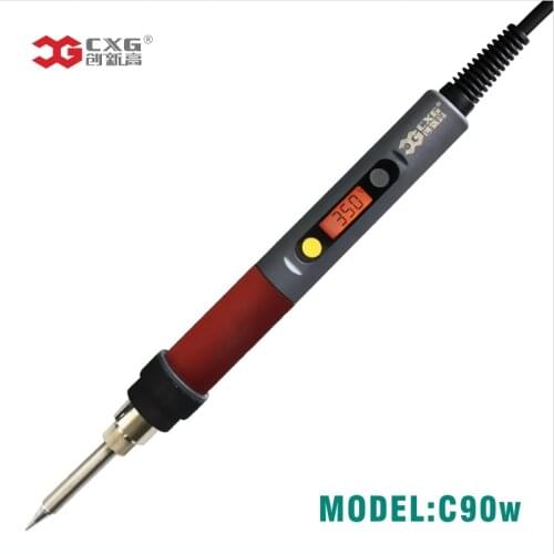 CXG C90W Thermostat Soledering Staiton C9 Iron tip LCD Digital Display Electric Soldering Irons European Plug A329 Heating ore
