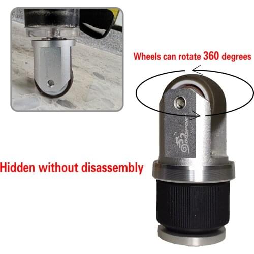 Folding Bike Auxiliary Roller Bicycle Convenient Wheel for Folding Bike Seat Tube Inner Diameter 28-32mm Seat Post Parking Wheel