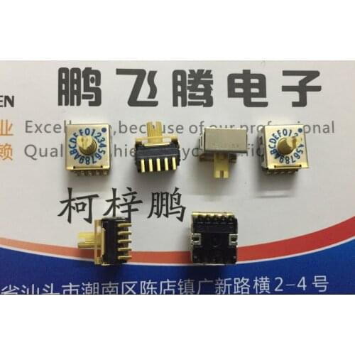 1PCS Japan FUJISOKU SMRR8016C-1 0-F/16 bit rotary dial coding switch 5 feet positive code