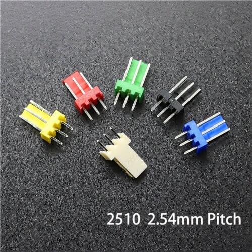 10-20Pcs 2510 Male Wafer Plug Connector 2.54mm Pitch Straight Angle Connector for Computer Fan