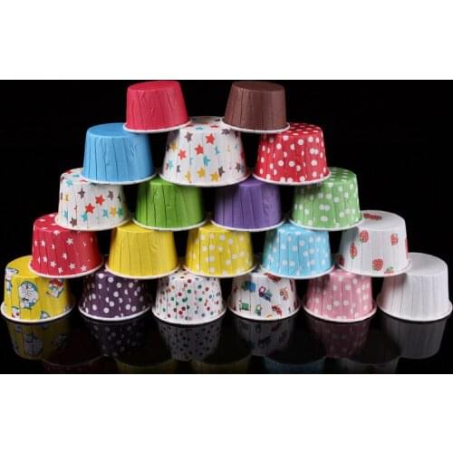 100Pc/Set Paper Cake Forms Cupcake Liner Baking Muffin Box Cup Case Party Tray Cake Mold Decorating Tools Muffin Cupcake Paper