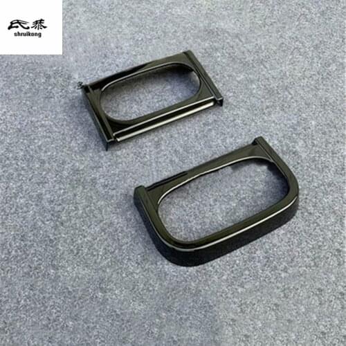 2pcs/lot ABS front sides glass cup panel decoration cover for 2020 2021 Mitsubishi DELICA car accessories