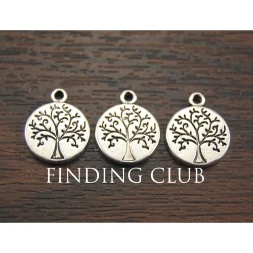 30 pcs 15x18mm Silver Color Tree Charm Diy Jewelry Findings Jewelry Accessories A1062