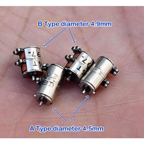 5PCS Sankyo DC 5V Ultra-mini 2-phase 4-wire 4.5MM 4.9MM Precision Micro Mini Step Stepper Motor DIY Accessories 4.5mm*8.6mm