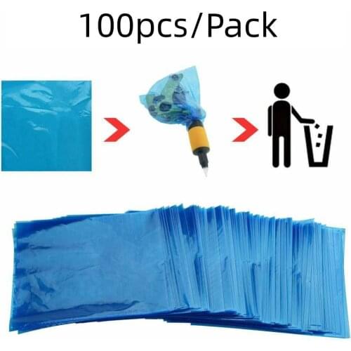 ATOMUS 100Pcs Tattoo Clip Cord Covers Sleeves Bags Supply Disposable Covers Bags for Tattoo Machine Tattoo Accessory