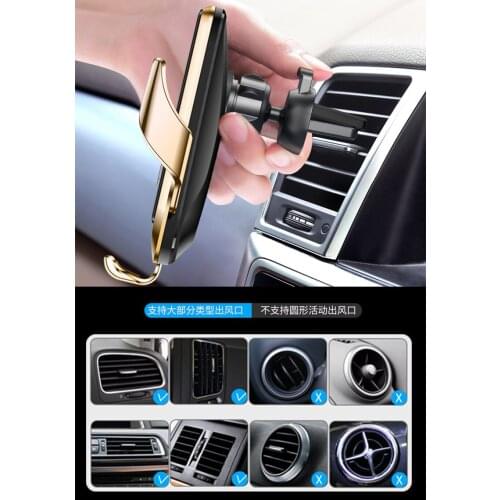Automatic Clamping 10W Car Wireless Charger for iPhone XS 11 Pro Samsung Xiaomi Infrared Sensor Car Phone Holder Charger