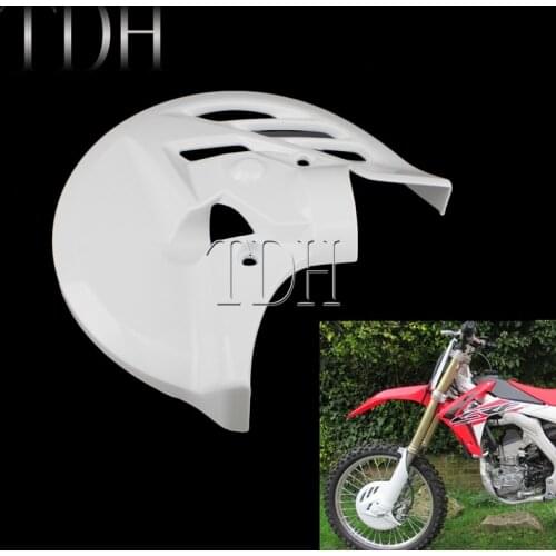 White Motocross Front Brake Disc Cover Rear Calipers Guard Plate Brake Protector for Honda CRF 250 450 CRF250R CRF450R 2013-2017