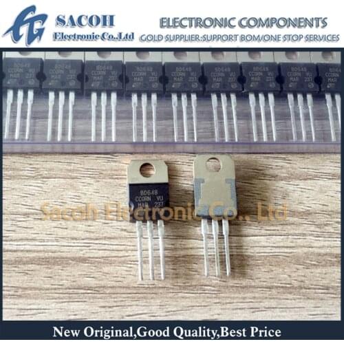 Free Shipping 10Pcs BD648 BD646 TO-220 8A 100V PNP Silicon Power Darlintons transistor