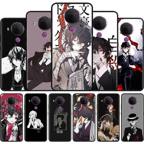 Bungou Stray Dogs Dazai Osamu Phone Case For Nokia X10 X20 XR20 7.2 G10 G20 8.3 5.4 5.3 3.4 2.4 1.4 Silicone Cover Black Fundas