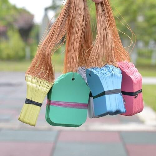 100 pcs Gardening hang sign, PVC plastic waterproof label, with rope tagging