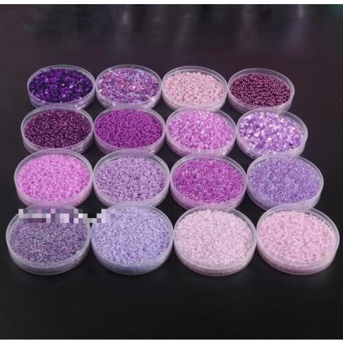 Purple French Czech Glass Beads Sequins For Jewelry Making Seedbeads Charms Spacer Beads Diy Craft Garment Sewing Accessories