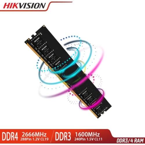 Hikvision RAM DDR4 8G 16G 2666MHz 1.2V CL19 288pin Desktop Memory High Speed Low Power Consumption for Intel AMD #U1