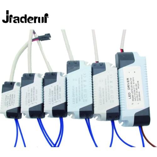 Jiaderui 300mA 1-36W Plastic Shell LED Driver AC90-265V Input Light Transformer Constant Current Power Adapter for LED Light