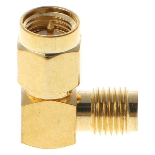 72XB SMA Male To SMA Female Right Angle 90 Degrees RF Coaxial Connector Adapter