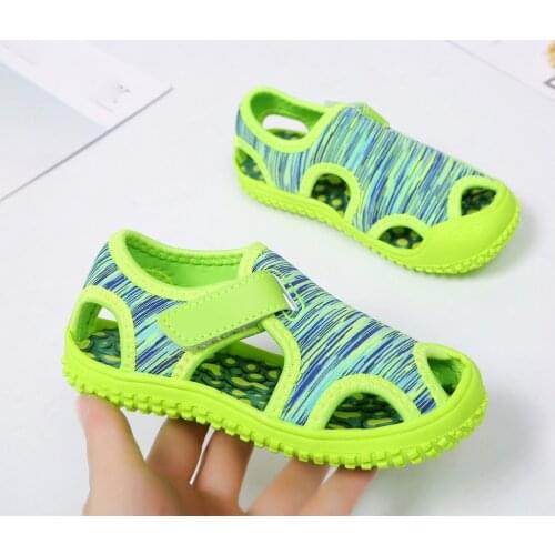Summer Sandals Summer Kids Baby Girls Boys Non-slip Outdoor Sneakers Soft Sole Hook Beach Sandals Children Sandals Girls 2021