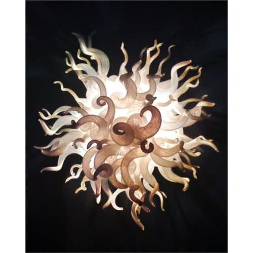 Unique Designed Handmade Blown Murano Glass Chandeliers Customized Colored for KTV Decor