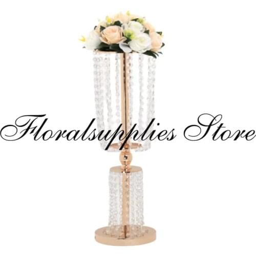 2021 New Wedding Flower stand 60/80/100CM Height Wedding Decoration Road Lead Table Centerpiece