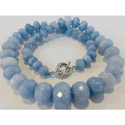 FREE SHIPPING hot sale Brazilian jade Faceted Gem Abacus Beads Necklace