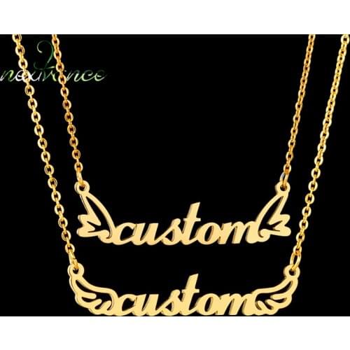 Nextvance Stainless Steel Customized Name Necklace Personalized Chain Necklaces For Girlfriend Boyfriend Gift