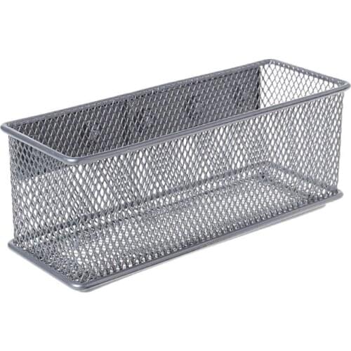 Durable Refrigerator Wire Mesh Magnetic Basket Storage Box Pen Makeup Organizer XXUC