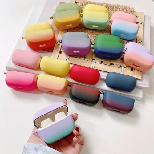 Luxury gradient Case for Edifier TWS1 Pro Case colorful Matte Plastic Protect Earphone Cover for EDIFIER TWS 1 Pro Case