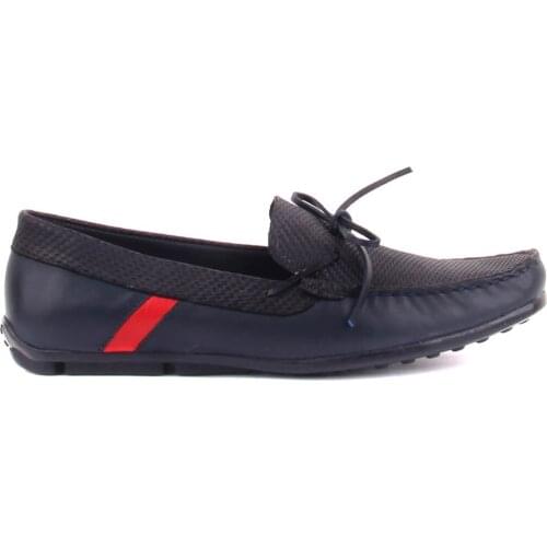 Sail Lakers-Navy Blue Leather Men 'S Casual Shoes