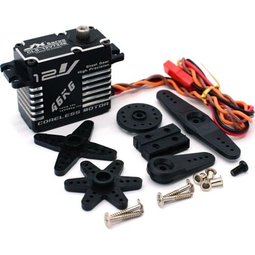 JX Servo CLS-12V7346 46kg Coreless High Precision Steel Gear Full CNC Digital Servo For RC Robot Car