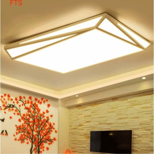 Bedroom light warm romantic creative geometric ceiling lamp modern minimalist atmosphere led square room living room lamp