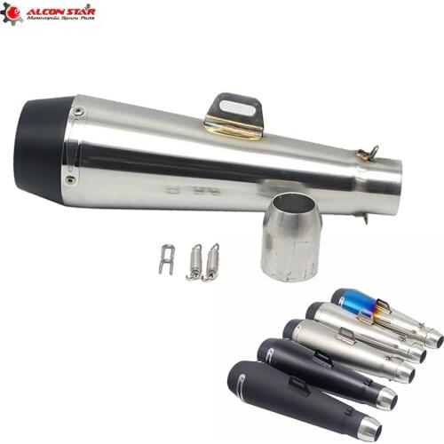 Alconstar 51mm Universal Motorcycle Exhaust Pipe AkEscape GP For M4 Motocross Dirt Bike Cross ATV Dit Bike Racing
