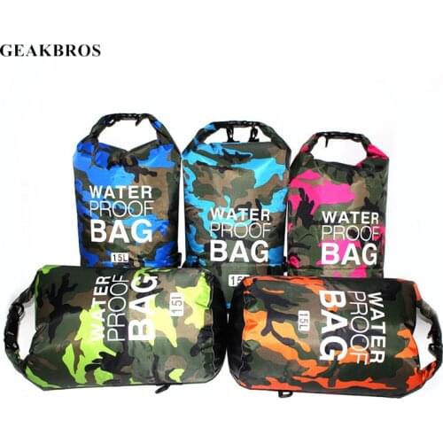Waterproof Dry Bag 2/5/10/15/20/30L Outdoor Rafting Diving Swimming Storage River Trekking Boating Kayaking Canoeing Backpack