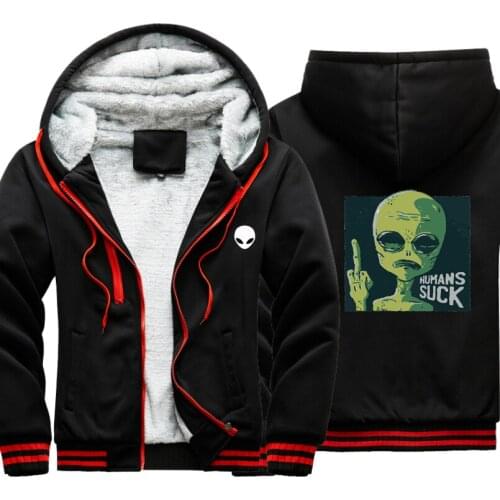 Alien Kawaii funny men coat outwear windbreak Male Jacket warm hoodies men thick Camouflage Sleeve causal winter Mens Jacket