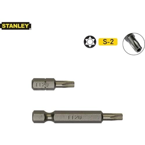 Stanley 10pcs 1/4" hex security tamper proof torx T10 T20 T30 T40 bit 25mm 50mm hole bits star screwdriver tool set high quality