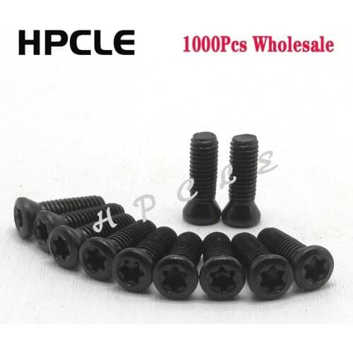 1000Pcs Wholesale M1.8 M2 M2.2 M2.5 M3 M3.5 M4 M5 M6 * L CNC Tool Screw Insert Torx Screw CNC Bar Replaces Carbide Inserts Lathe