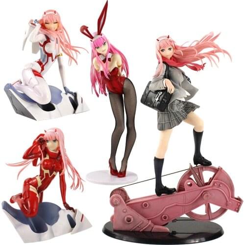 15-45cm DARLING in the FRANXX Zero Two CODE: 002 Red Clothes 1/7 Scale Pre-Painted Figure PVC Model Toys Doll